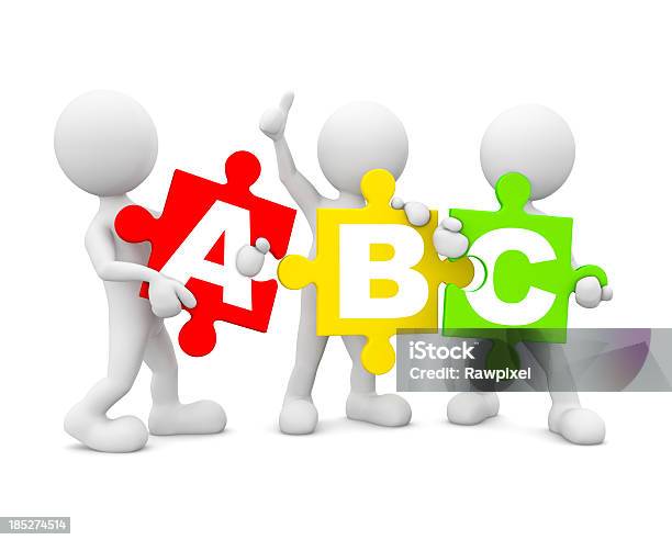 Abc Stock Photo - Download Image Now - Letter C, Men, Alphabet