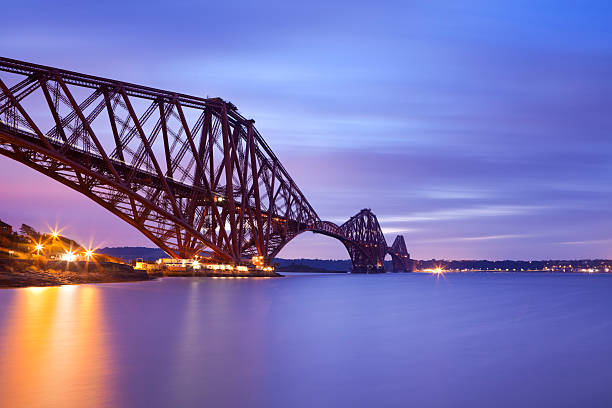 The Forth Bridge, a cantilever railway bridge across the Firth of Forth in the east of Scotland. It is a UNESCO World Heritage Site.