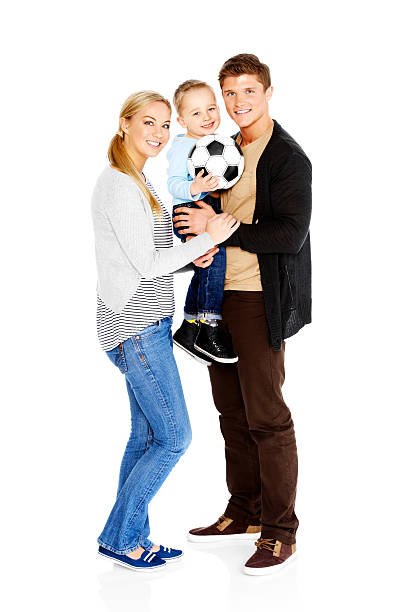 istock Lovely young couple with their kid 185274989