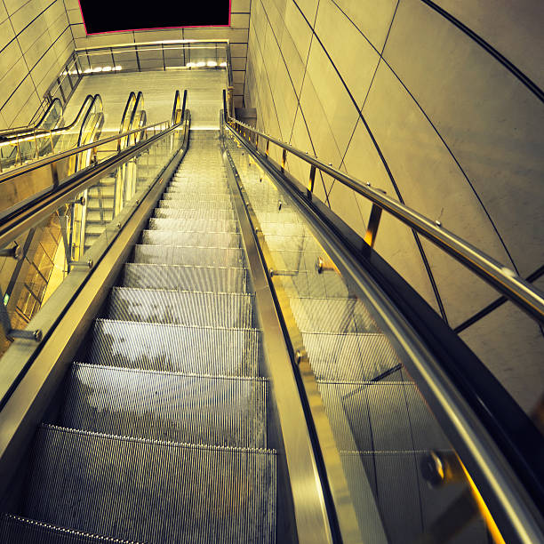 istock Futuristic escalator in Copenhagen - Denmark 185275173