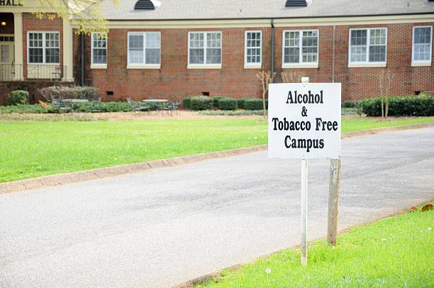 istock Alcohol and tobacco free campus sign 185275253