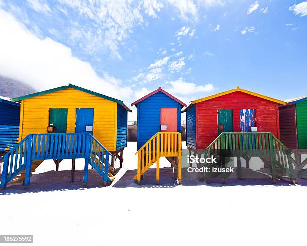 Beach Huts Stock Photo - Download Image Now - Changing Cubicle, Sea, Africa