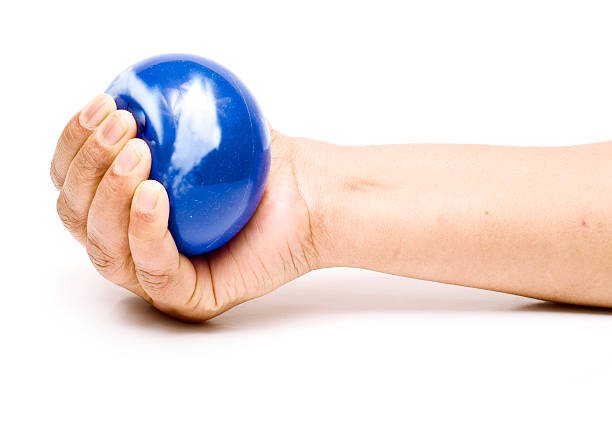istock Stress ball in a hand. 185275887