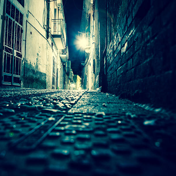istock Empty street in the night 185275960