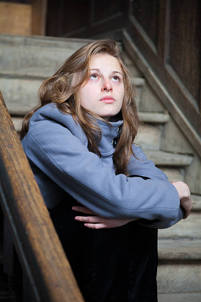 istock Young woman teenage sadness frustration problem 185276566