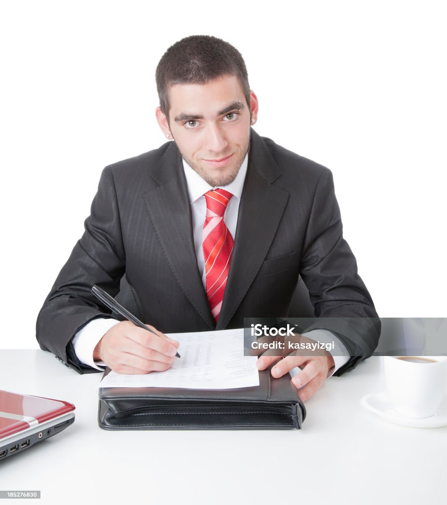 Young businessman smiling 20-29 Years Stock Photo