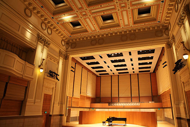 istock Concert Hall with Grand Piano on Stage 185276857