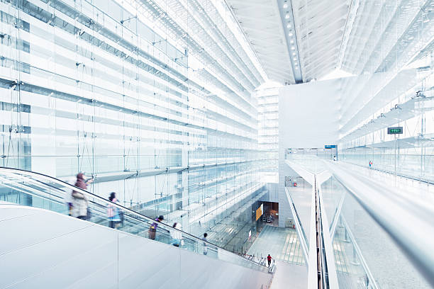 Modern Architecture at Changi Airport in Singapore.