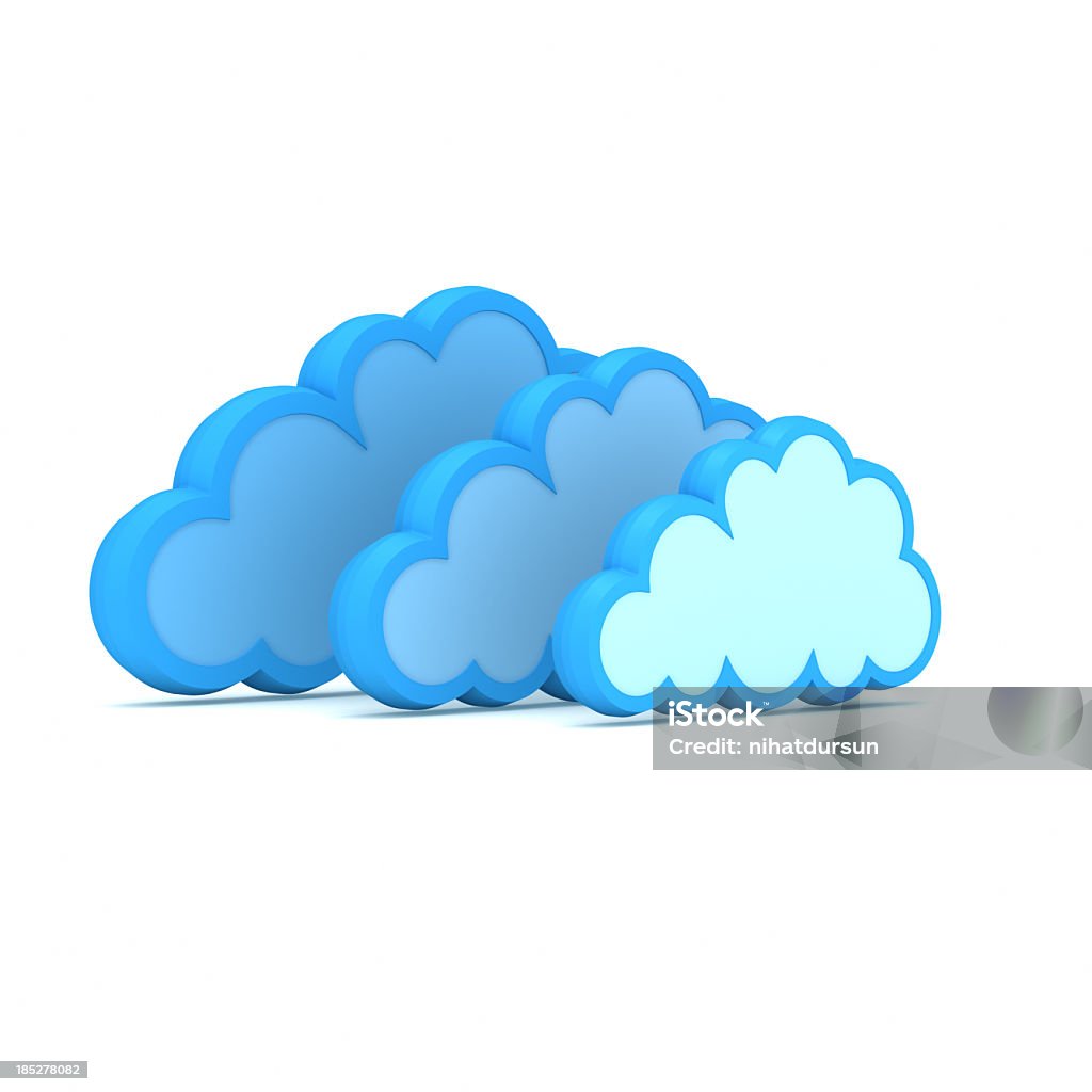 Blue CLOUD - Foto stock royalty-free di Affari