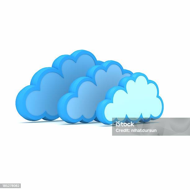 Blue Cloud - Fotografie stock e altre immagini di Affari - Affari, Amicizia, Applicazione mobile