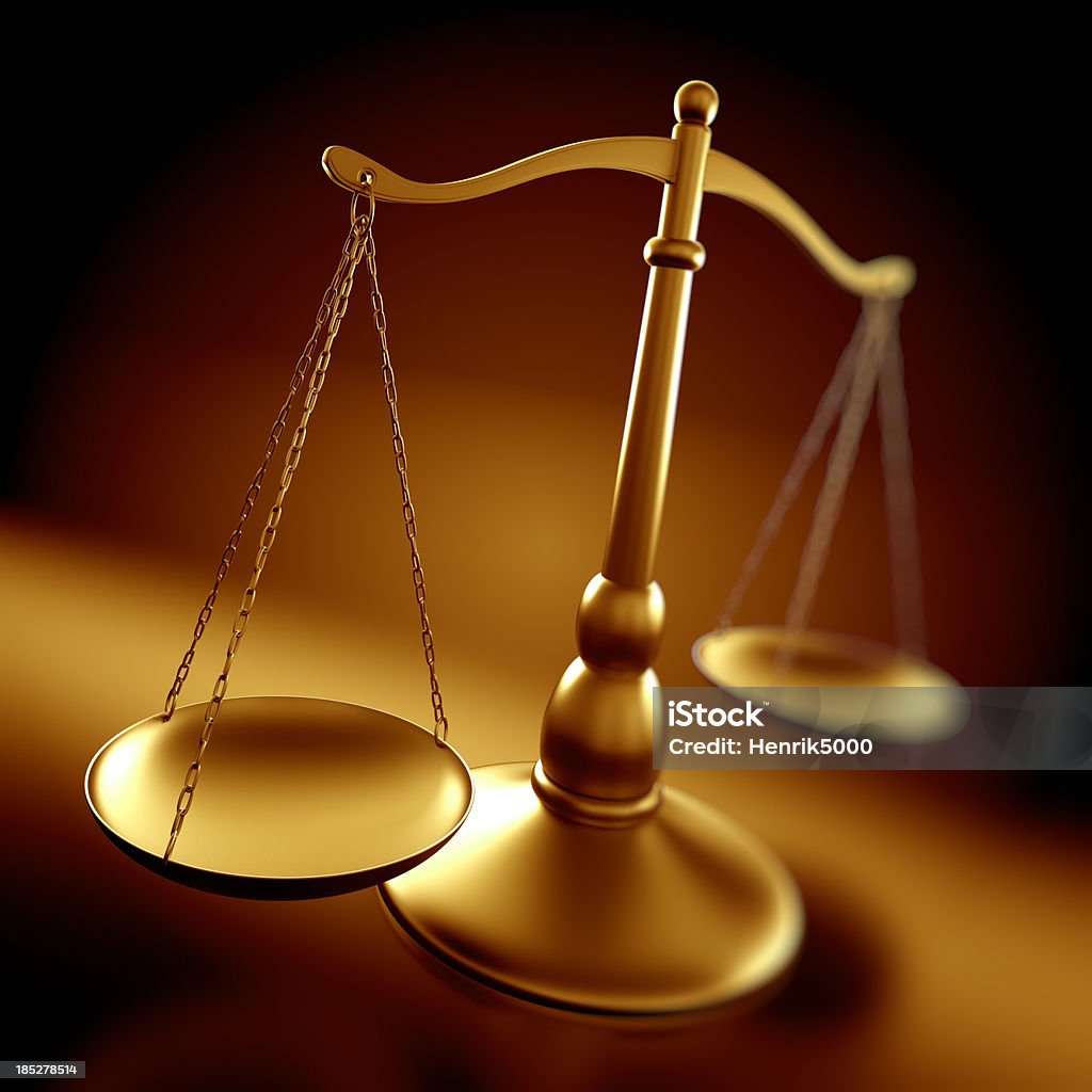 Notion de la Justice-balance et profondeur de champ - Photo de Balance de la Justice libre de droits