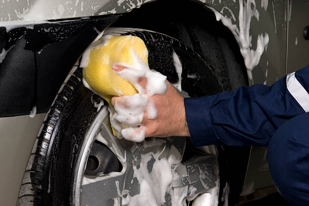 istock Hand Car Wash Sponge 185278688