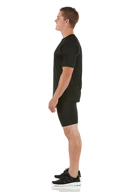 istock Profile of a male athlete standing 185279338