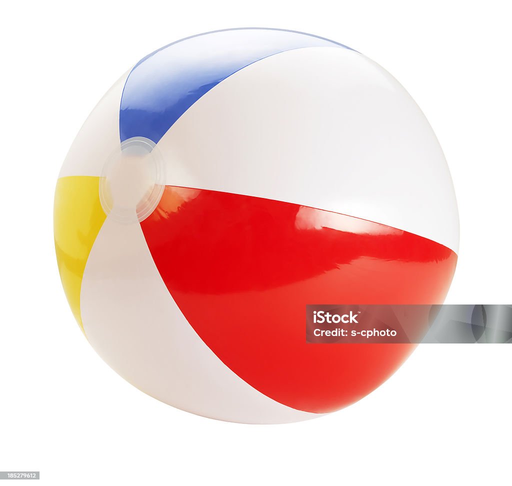 Beach Ball +Clipping Path (Click for more) Beach Ball (Isolated With Clipping Path Over White Background) Beach Ball Stock Photo