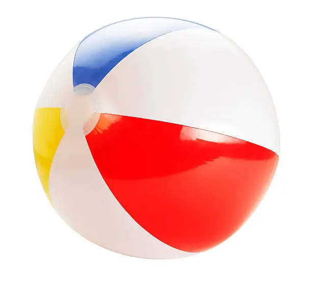 Photo of Beach Ball +Clipping Path (Click for more)