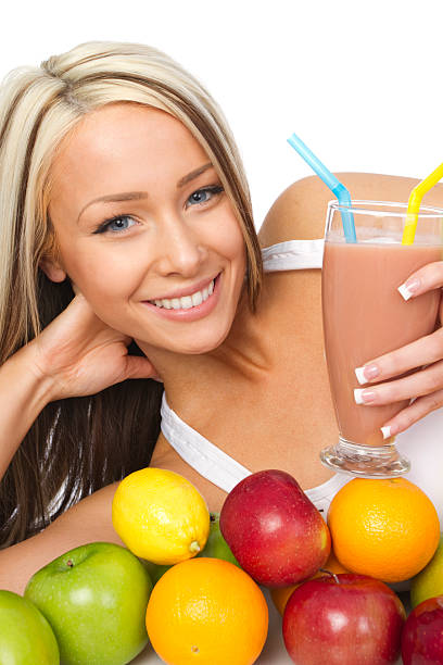 fresh fruit drink concept