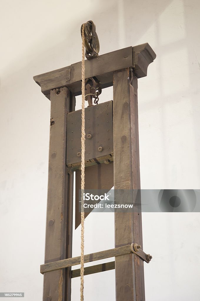 Partie supérieure de la ville historique de guillotine - Photo de Guillotine libre de droits