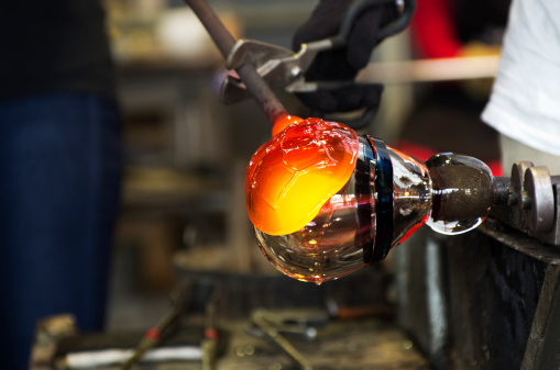 The art of making glass. Shallow Depth of Field