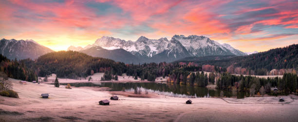 istock Stunning sunrise over the Alps 1852802958