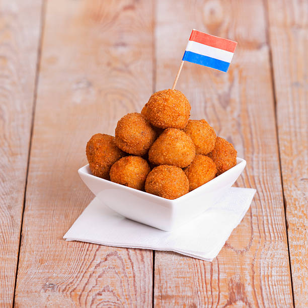 istock Dutch food: 'bittergarnituur' or 'bitterballen', deep fried snacks 185280384