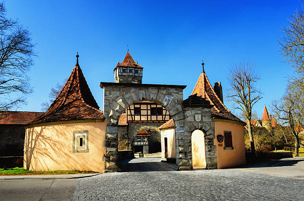 The Gate ´Rodertor´ in the medieval city of Rothenburg. 