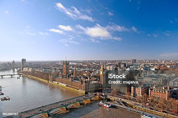Skyline Di Londra - Fotografie stock e altre immagini di City di Westminster - Londra - City di Westminster - Londra, Veduta aerea, Palazzo del Parlamento