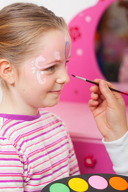 istock Girl with painted face 185280828