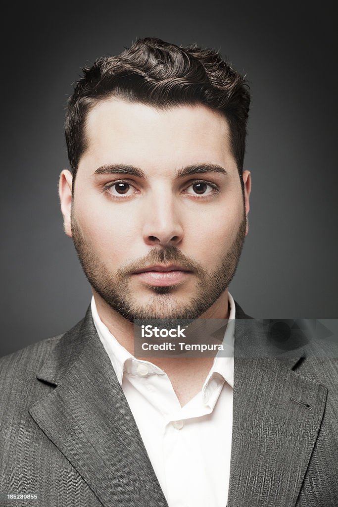 Gut aussehender junger Mann-Gesicht portrait. - Lizenzfrei Geschäftsleben Stock-Foto