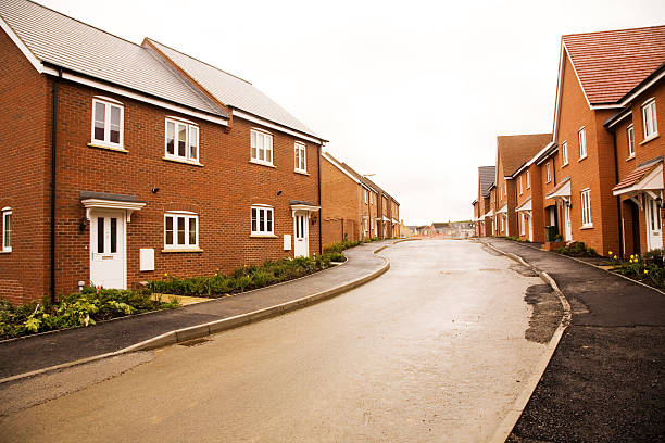istock Newly built homes on a Rainy Day 185281073