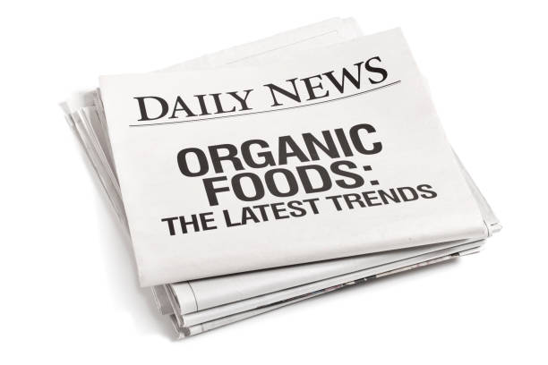 istock Newspaper Headlines Organic Food Trends 185281108