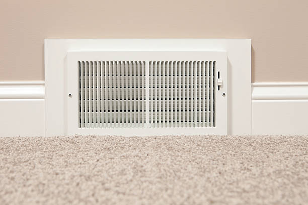 HVAC Return Air Wall Register Vent  duct stock pictures, royalty-free photos & images