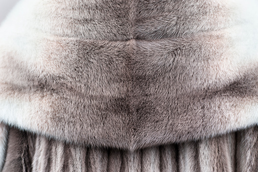 Detail image of genuine fur coat