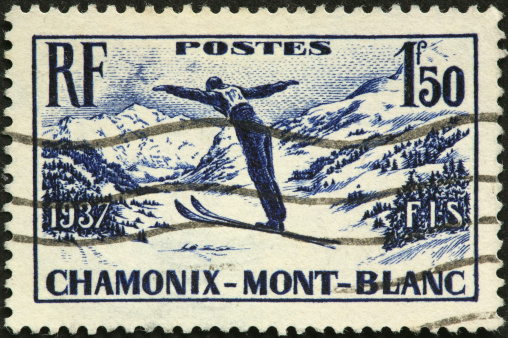 Chamonix-Mont Blanc vintage ski jumper