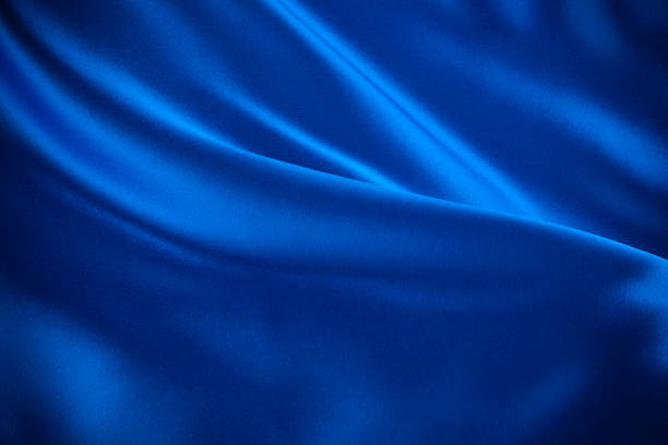 голубые волны - шелк стоковые фото и изображения