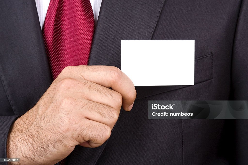 Empresário apresentando Cartão de Negócios - Royalty-free Adulto Foto de stock