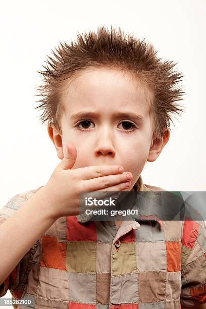 Boy Coughs Xxxl Stock Photo - Download Image Now - 4-5 Years, 6-7 Years, Allergy