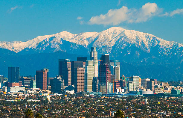 istock Los Angeles skyline and San Gabriel Mountains 185282114