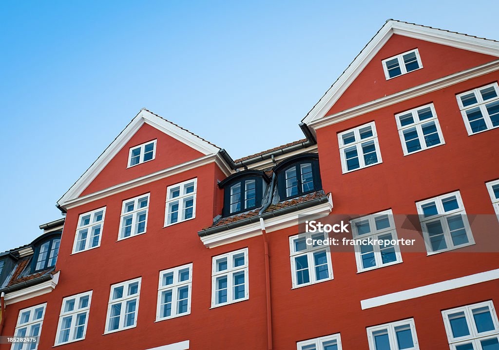 Nyhavn a Copenaghen facciata di casa - Foto stock royalty-free di Appartamento