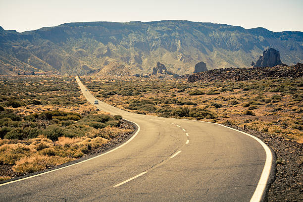 istock Desert Road Through El Teide National Park, Canary Islands 185282495