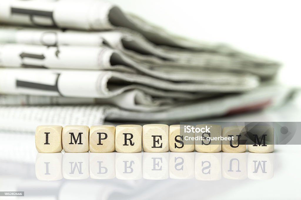 Impressum/impresión - Foto de stock de Impressum libre de derechos