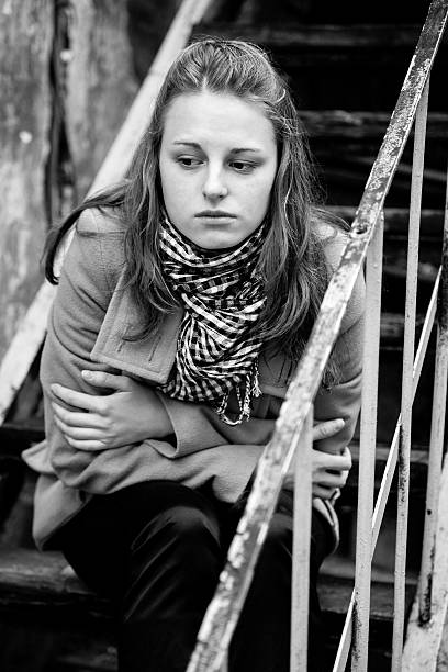 istock Young woman teenage sadness frustration problem 185282724