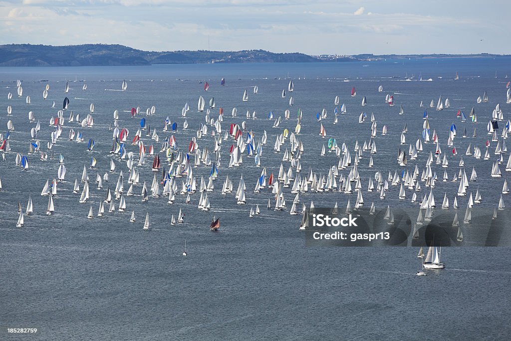 large sailing regatta "large sailing race, famous adriatic regatta barcolana, italy, sloveniaCHECK OTHER SIMILAR IMAGES IN MY PORTFOLIO...." Regatta Stock Photo