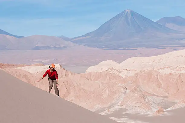 Sandboarding in Chile's Atacama desert's Death Valley