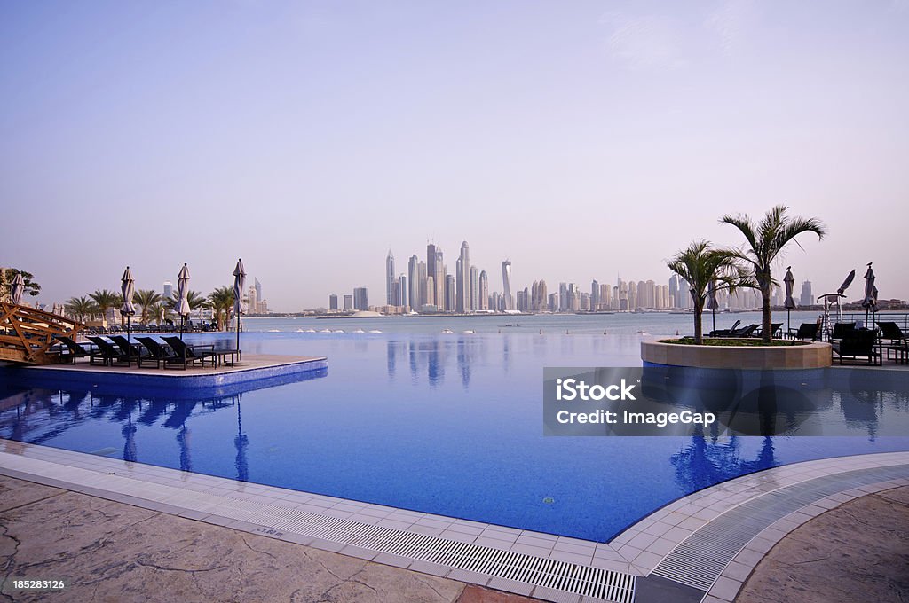 Praia, Resort de luxo - Royalty-free Dubai Foto de stock