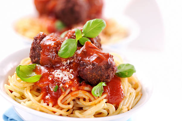 Spaghetti with meatballs