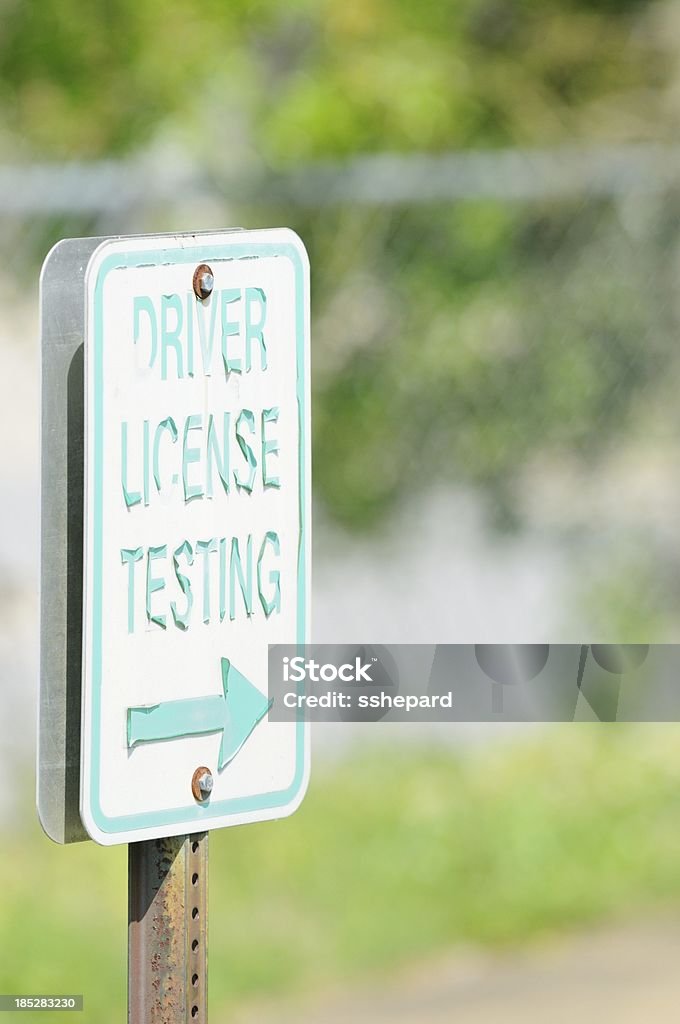 Cdl Testing Sign Driver License Testing Sign Stock Photo - Download Image Now ...