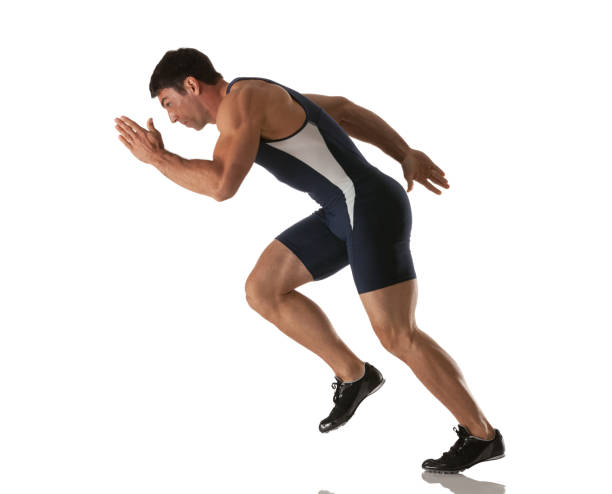 istock Male athlete running 185283451