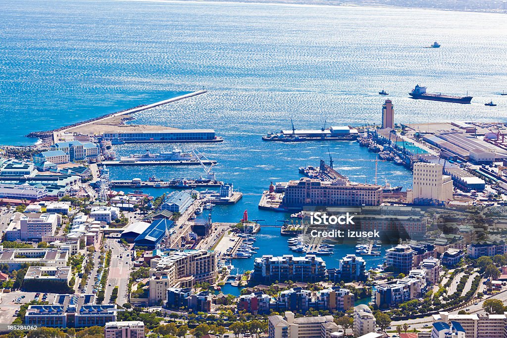 Marina in Cape Town "High angle view on harbor in Cape Town, South Africa." Apartment Stock Photo