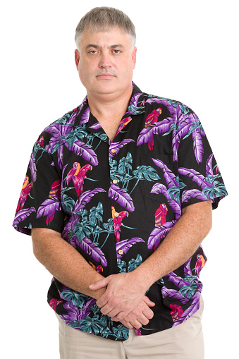 Graves Hombre En Camisa Hawaiana Posando Foto de y banco de imágenes de Hombres - Hombres, Camisa Hawaiana, Hombres maduros - iStock