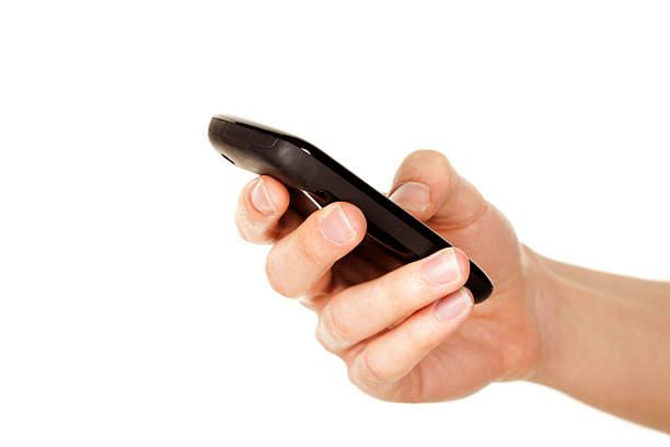 istock Smartphone in male hand 185284259